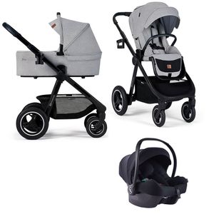 Kinderkraft dječja kolica Everyday, light gray CZM 3u1 B