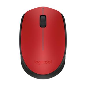 Logitech M171 bežični optički miš, crveno-crna