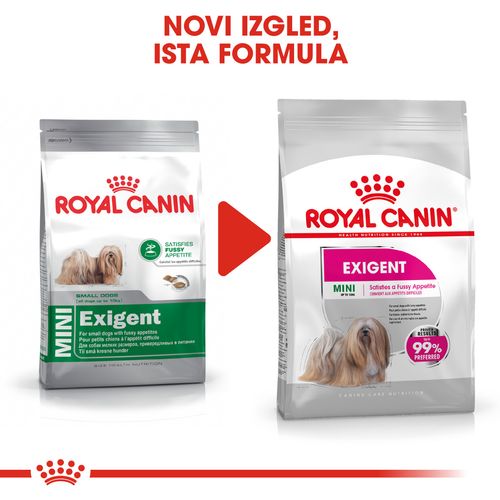 ROYAL CANIN CCN Mini Exigent, potpuna hrana za pse - Za odrasle i starije pse malih pasmina (od 1 do 10 kg) - Stariji od 10 mjeseci - Mali izbirljivi psi, 3 kg slika 2