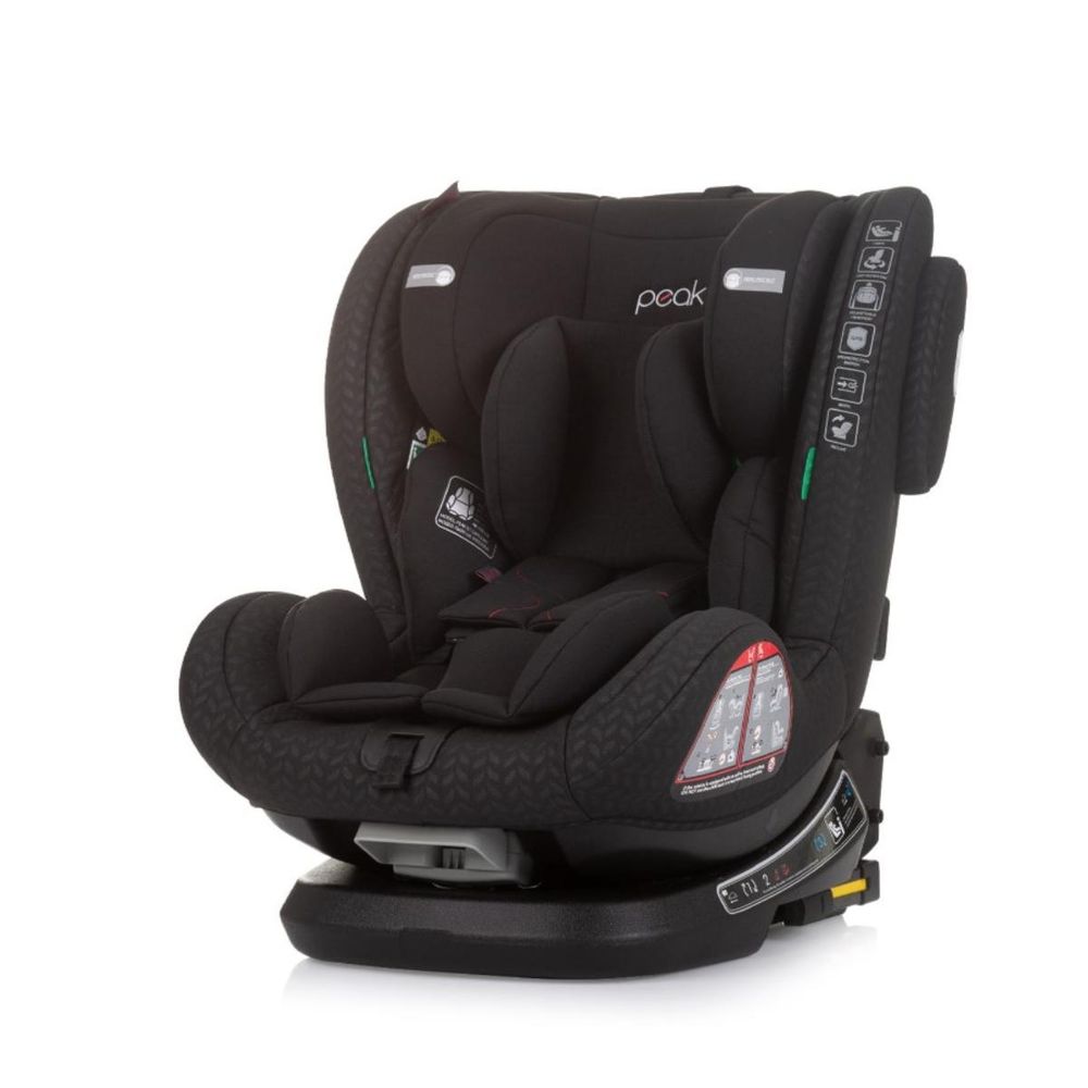 Chipolino Rotirajuća autosjedalica 360 Peak Isofix Obsidian Stkpk02401Ob slika 1
