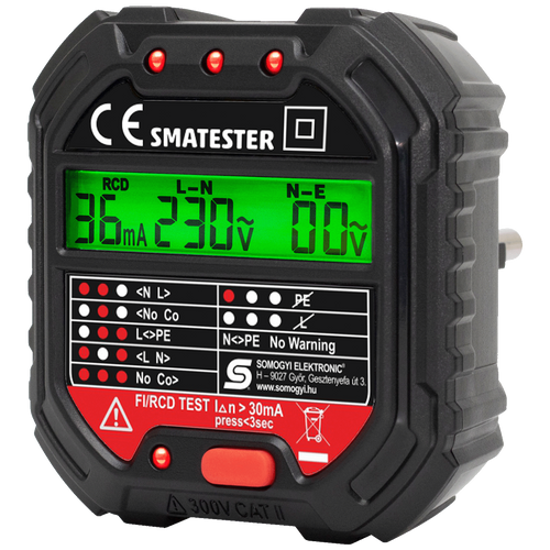 SMA Tester utičnica, LED indikator, Voltmetar - SMATESTER slika 1