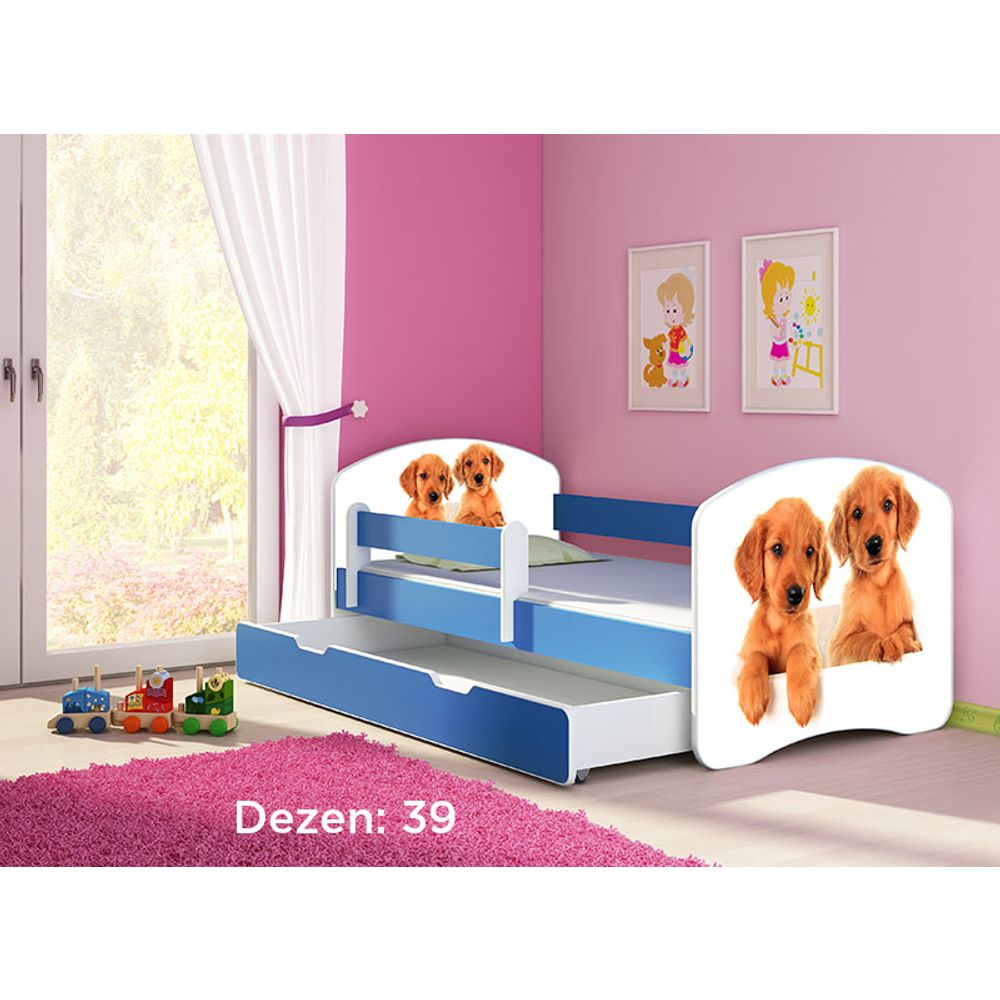 ACMA Dječiji krevet Acma II sa ladicom Blue - 180x80cm - Dezen 39 slika 2