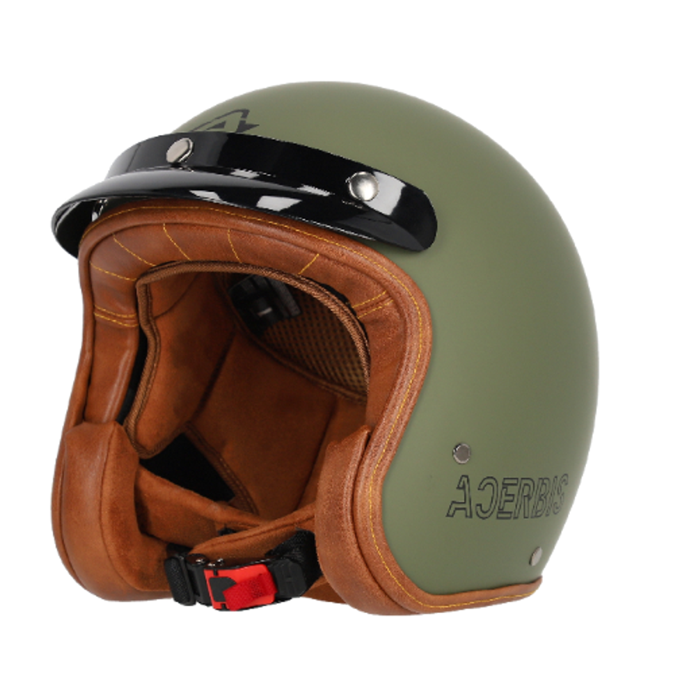 Otvorena - jet kaciga za motor S vel. Acerbis Skodela 2206 - Vojno zelena slika 1
