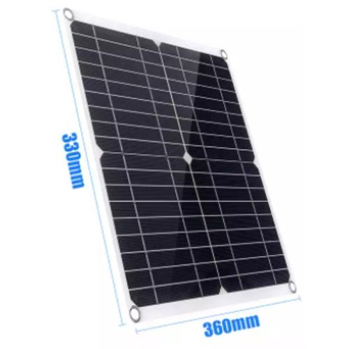 SOL-PANEL20W RV Solarni panel USB spoljni, vodootporni, 20W, 330x360x3mm slika 1