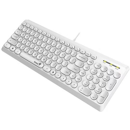 GENIUS Slimstar Q200 USB YU bela tastatura slika 2