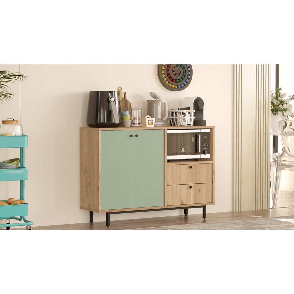 Višenamjenski ormar RE2-SY Oak Green slika 3