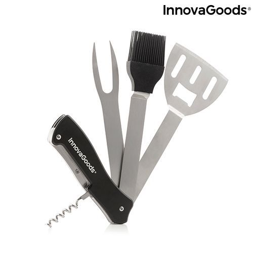 InnovaGoods prijenosni set pribora za roštilj BBKIT 5/1 slika 2