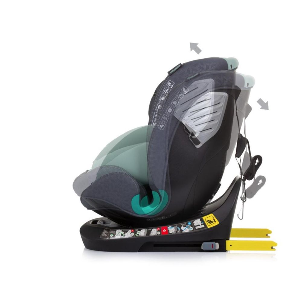 Chipolino Autosjedalica Supreme i-Size 40-150cm Isofix Stksu02404pg, Pastel Green slika 5