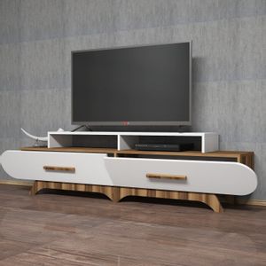 Flora - Walnut, White Walnut
White TV Stand