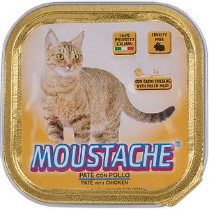 Moustache 100 g Pollo (pile - pašteta) aluminijska posudica hrana za mačke