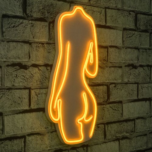 Wallity Ukrasna plastična LED rasvjeta, Sexy Woman - Yellow slika 9