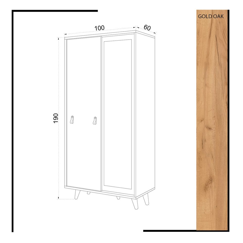 Yahha OakWhite Ormar slika 5