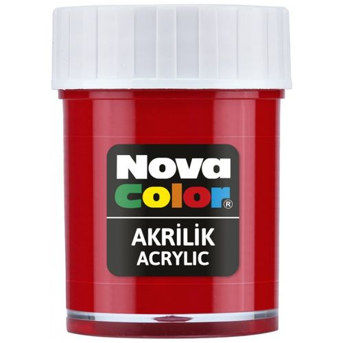 Nova Color Slikanje - Akrilne Boje 30g - Crvena - 540288 slika 1