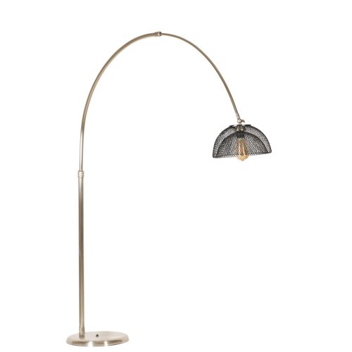 Podni lampa Vargas 8748-2 u crnoj boji sa hromiranim detaljima slika 1