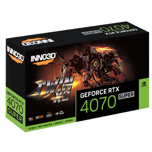 INNO3D GEFORCE RTX 4070 SUPER TWIN X2 12GB GDDR6X 192bit, 2505MHz / 21Gbps, 3x DP, 1x HDMI, 2 slot, 2 fan