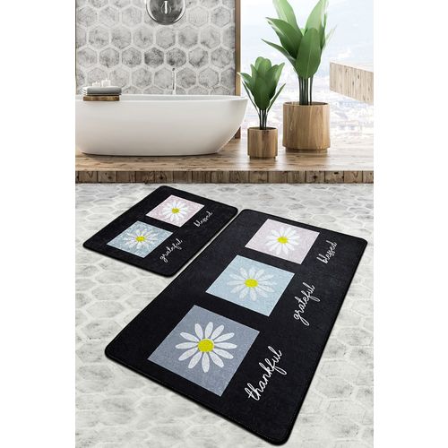 Blessed Djt Multicolor Bathmat Set (2 Pieces) slika 1