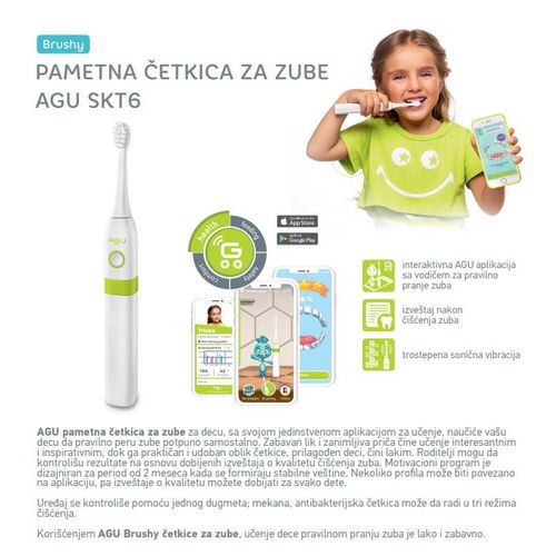 AGU Smart cetkica za zube decija BRUSHY SKT6 slika 3