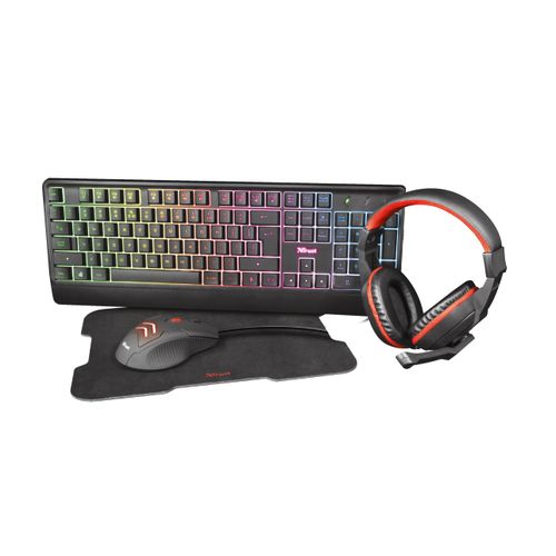 Trust gaming set tipkovnica, miš, slušalica i podloga za miš Ziva (24233) slika 4