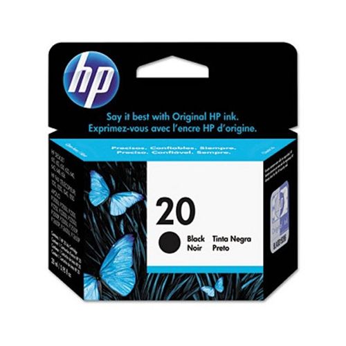 HP ink C6614D blk, No.20 slika 1