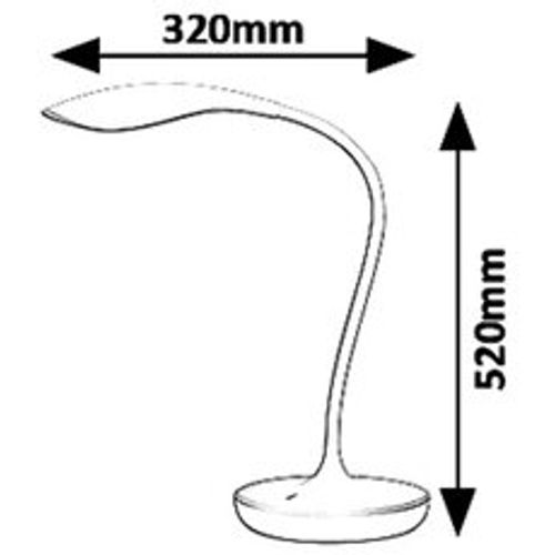 Rabalux Belmont, stona, LED 5W, bela slika 2