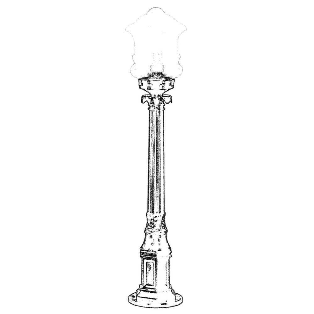 BSU-68189-BSY-M3-B Crna Spoljna Podna Lampa slika 2