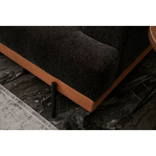 Atelier Del Sofa Trosjed, Antracit Crno, Liva - Anthracite, Copper slika 4