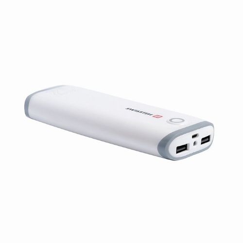 SWISSTEN Power Bank 12000mAh, 2*USB, bijeli + svjetiljka slika 3