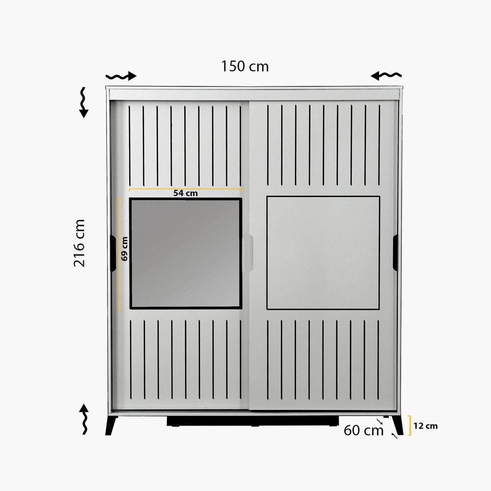 Pasific Home Fuga 150 - Ormar u orahovoj boji slika 8