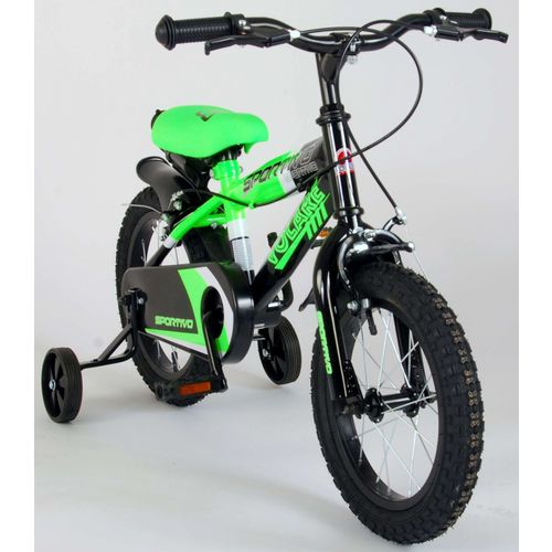 Dječji bicikl Volare Sportivo 14" s dvije ručne kočnice neon zeleni slika 9