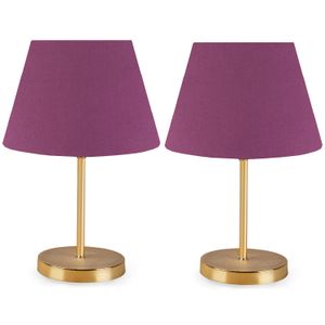 AYD - 2476 Ljubičasta Lampa za Sto (Set od 2 Komada)