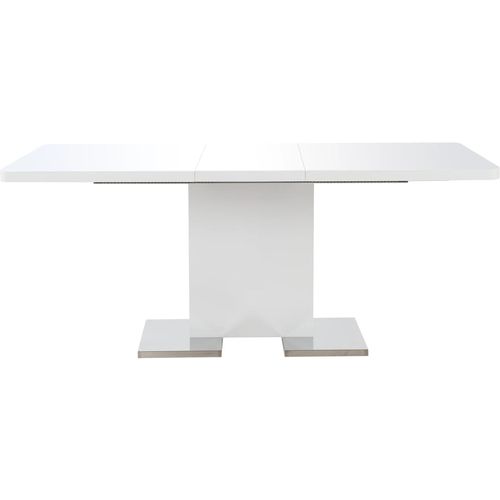 Produživi stol visokog sjaja bijeli 180 x 90 x 76 cm MDF slika 46
