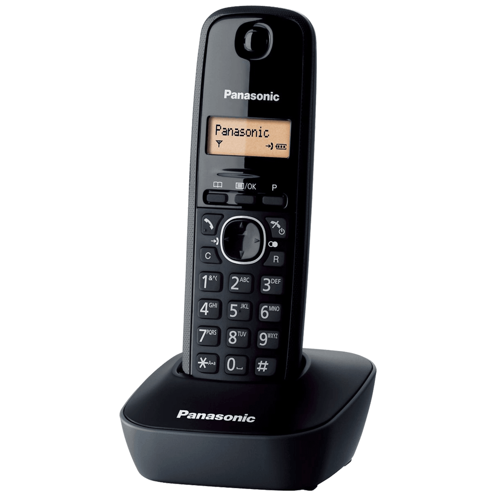 Panasonic Telefon bežični, LED display, crna boja - KX-TG1611FXH slika 1