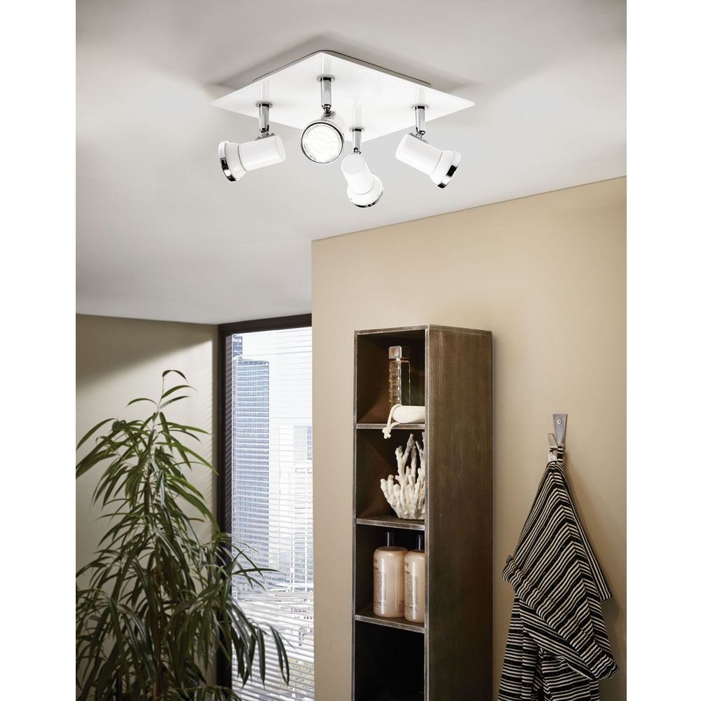 Eglo Tamara 1 reflektor/4, led, 4x3,3w, 4x240lm, ip44, krom/bijela  slika 7