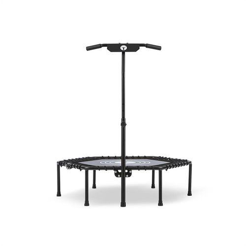 KLARFIT Jumpanatic fitness, trampolin 44“ / 112 cm Ø, ručka, sklopiv, crna boja slika 10