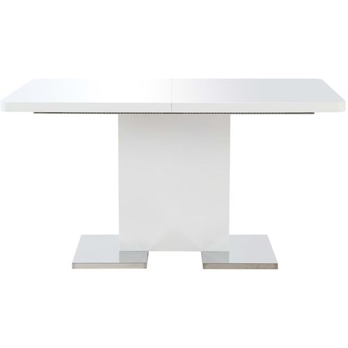 Produživi stol visokog sjaja bijeli 180 x 90 x 76 cm MDF slika 43