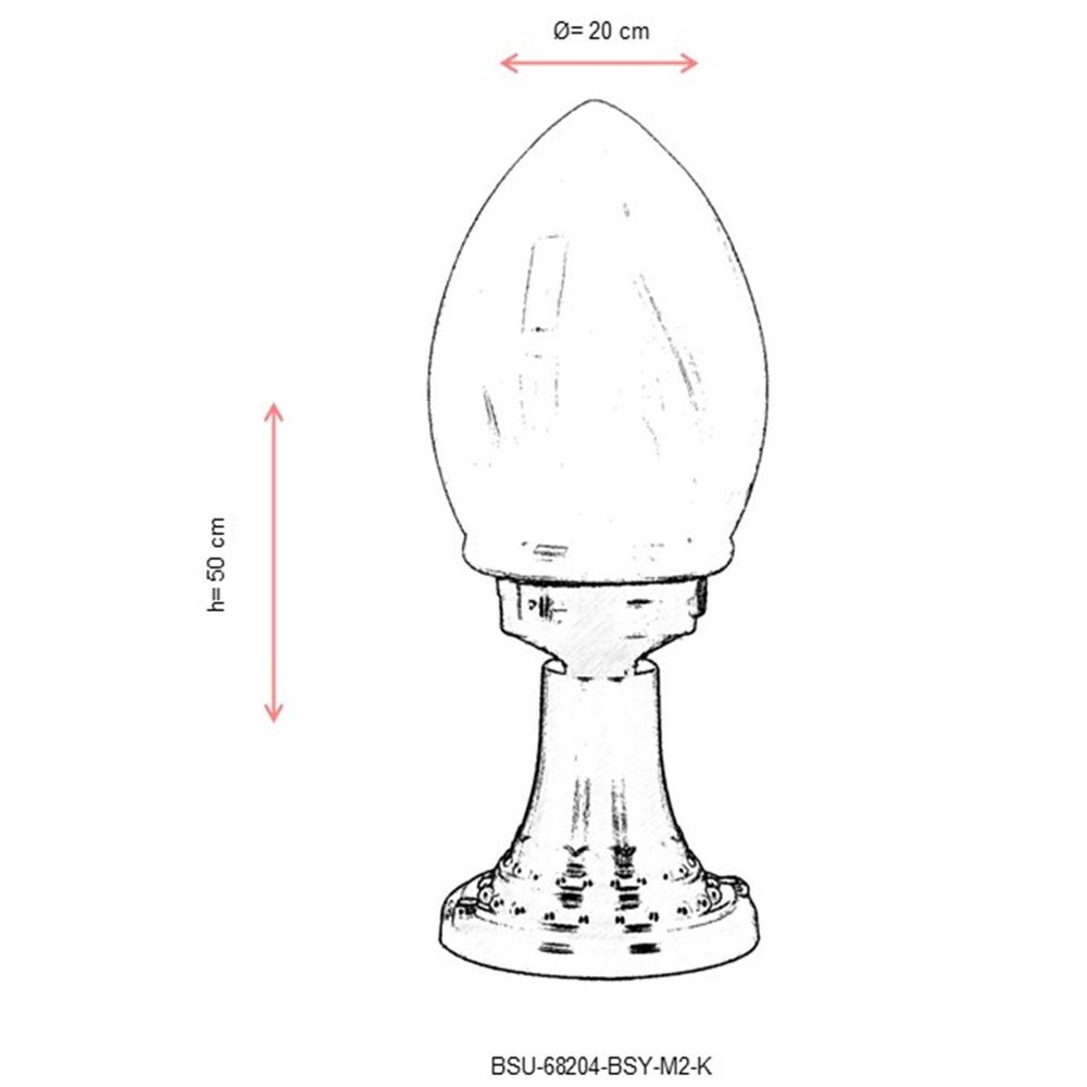 BSU-68204-BSY-M2-K Crna Spoljašnja Zidna Lampa slika 3
