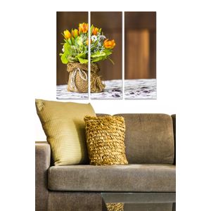 Dekorativna Slika od MDF-a u Više Boja (Set od 3 Komada) - MDF155583701