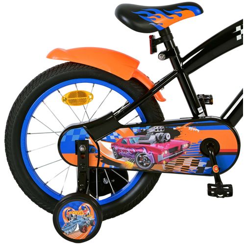 Hot Wheels bicikl 16 inch - crno-narančasto-plavi slika 3