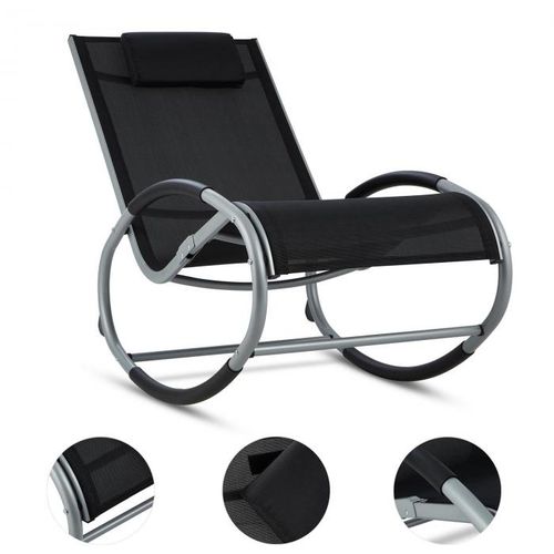 Blumfeldt Retiro stolica za ljuljanje, Crna -OTVORENA AMBALAŽA slika 4