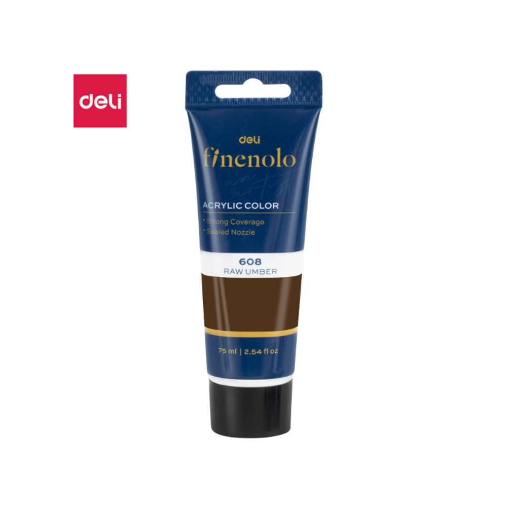 AKRILNA BOJA DELI U TUBI RAW UMBER BRAON 75ml EC75-RU slika 1