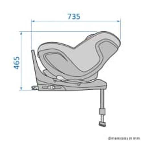 Maxi-Cosi autosjedalica Mica 360 Pro i-Size, Grupa 0+, 1 (0-18 kg) - Autentična Crna slika 19