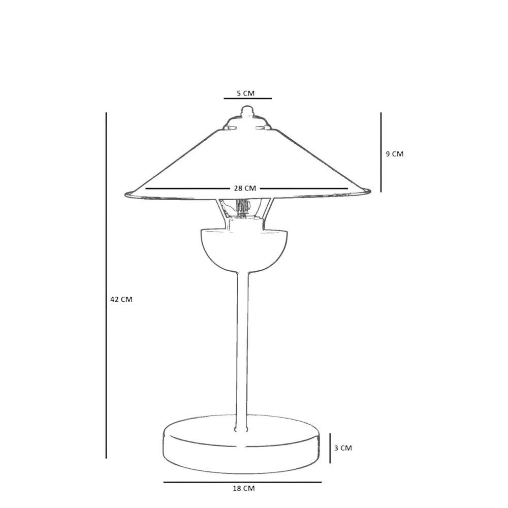 Opviq Stolna Lampa 439, Crna slika 5