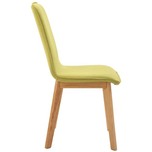 Blagovaonske stolice tkanina i hrastovina 6 kom zelene slika 6