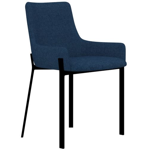 Blagovaonske stolice od tkanine 4 kom plave slika 23