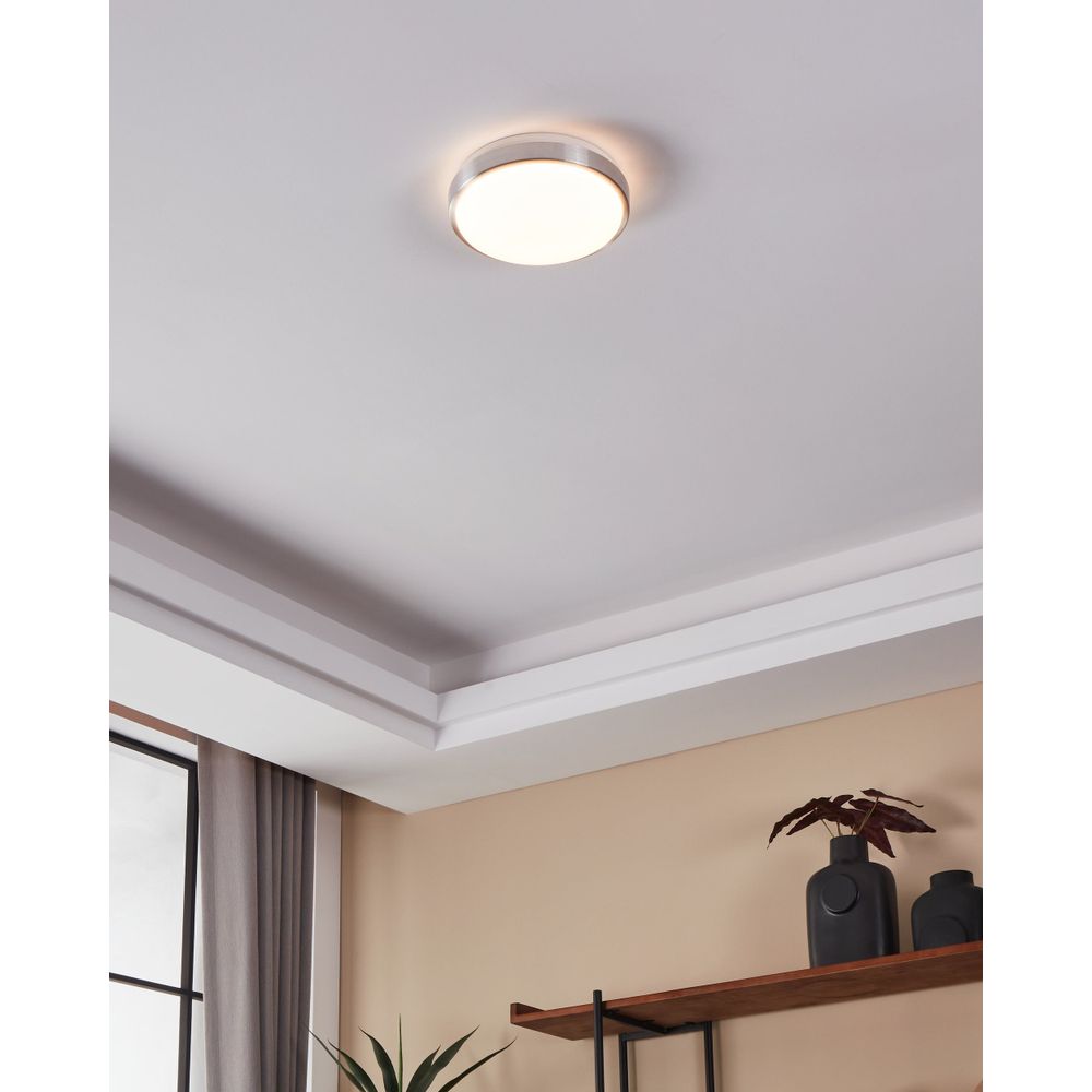 Eglo Competa 1 plafonjera/1, led, 18w,2000lm,  prom 245, nikl-mat/bijela  slika 2