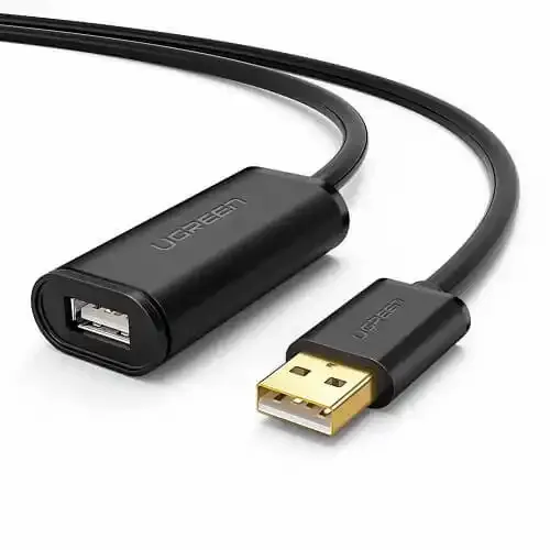 Kabl USB A - USB A M/F produžni sa pojačivačem 5m Ugreen slika 1