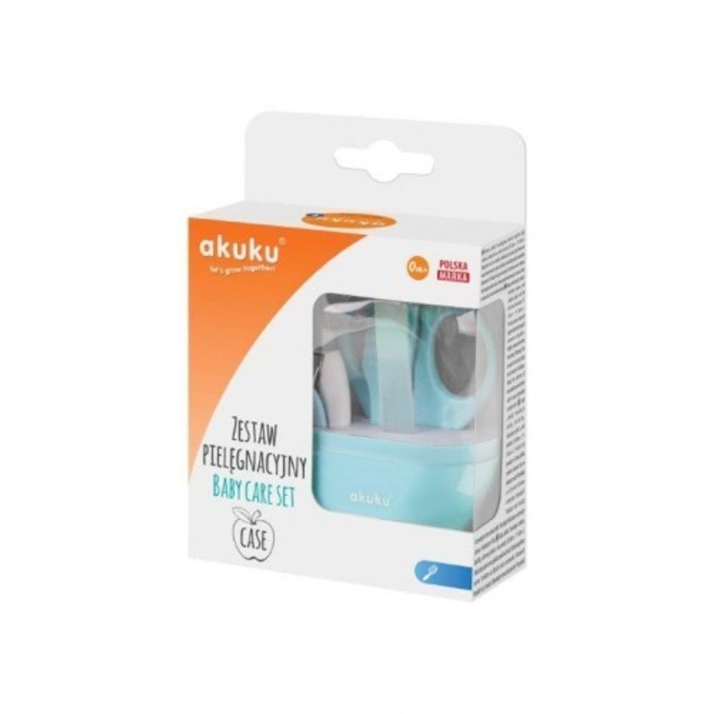 Set za njegu beba u kutiji za jabuke, plavi slika 3