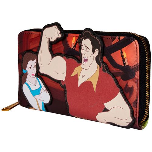 Loungefly  Disney Beauty and the Beast Villains Gaston Scene wallet slika 2