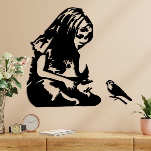 Wallity Metalna zidna dekoracija Banksy Metal 07 slika 1