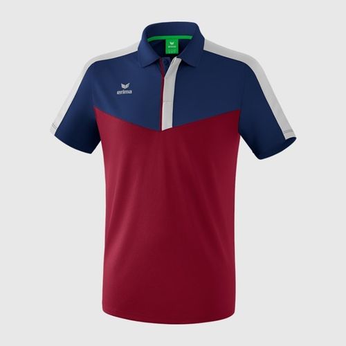 Majica Erima Squad Polo - New Navy/Bordeaux/Silver Grey slika 1